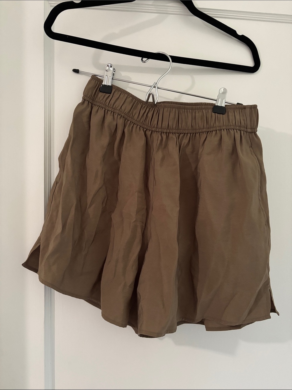 Elastic Waist Olive Green Darling Shorts
